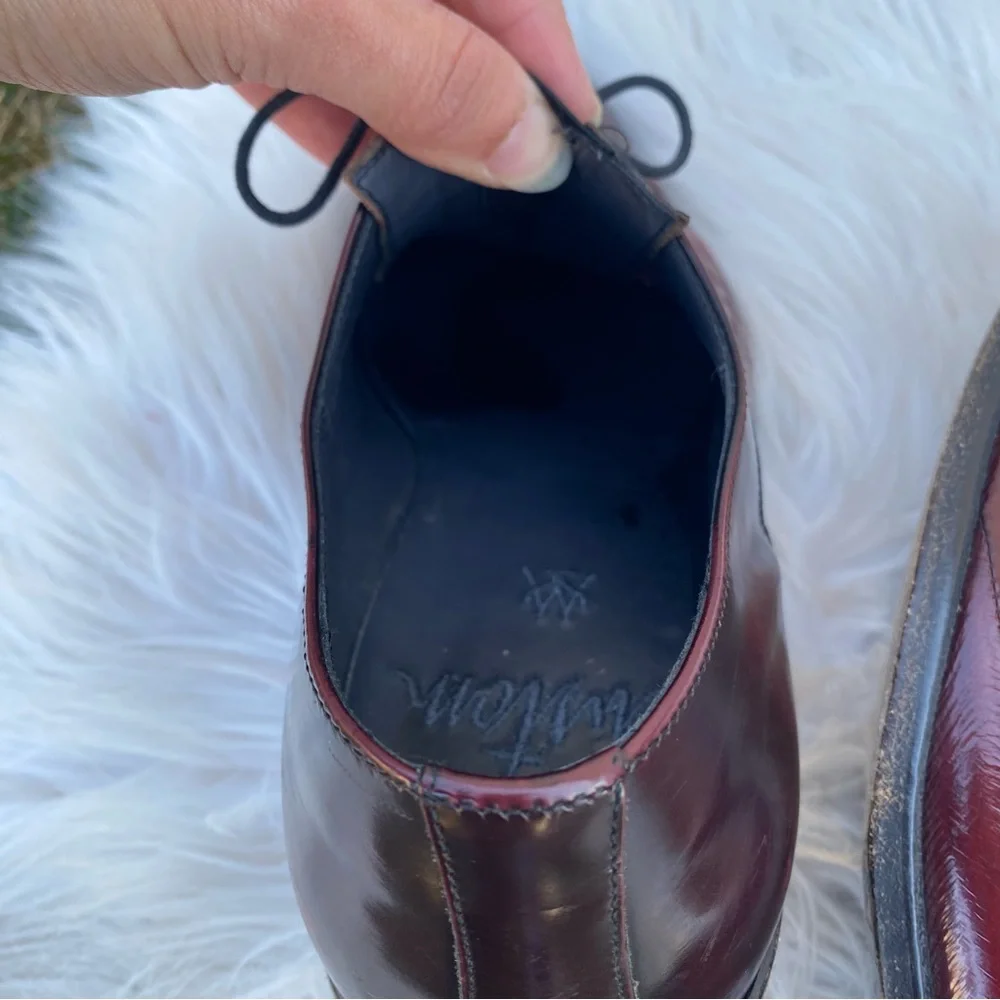 Mezlan eel skin derby shoes 8